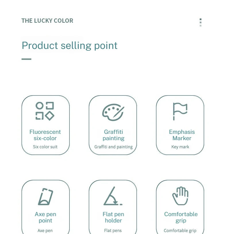 Deli 10-teiliges Textmarker-Set, große Kapazität, Meißelspitze, Bonbonfarben-Marker, Studenten-Briefpapier, Schulbedarf.