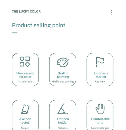 Deli 10-teiliges Textmarker-Set, große Kapazität, Meißelspitze, Bonbonfarben-Marker, Studenten-Briefpapier, Schulbedarf.