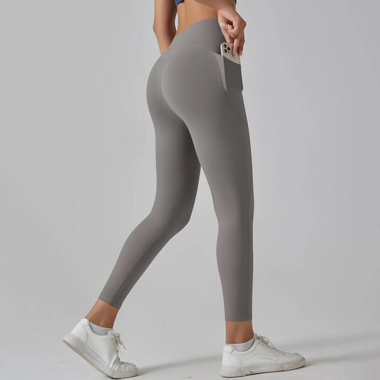 Women Leggings With Pockets Yoga Pants Gym Leggings Sport Women Fitness High Waist Female Legging Tummy Control Running Training.