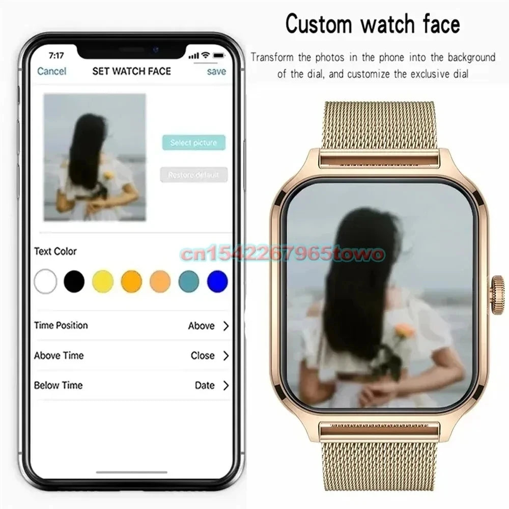 Smart Watch For Android IOS Watches 1.83inch HD Display Bluetooth Call Message Alert Music Sports Mode Smartwatch Men Women Gift.