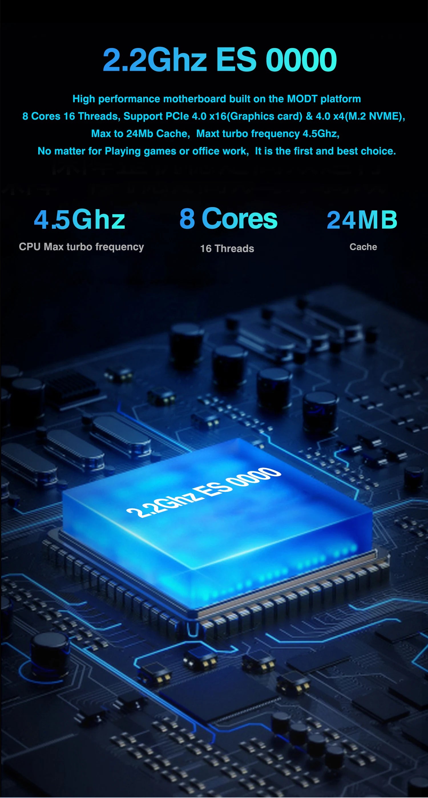 G613 DIY Gamer Motherboard with 11th Core CPU 0000 ES 2.2GHz 8C16T (Refer to i7 11800 ) DDR4 1151 Mainboard.