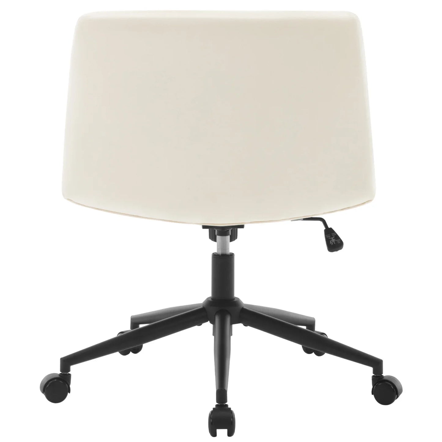 WOLTU Ergonomischer Bürostuhl aus Samt, drehbarer Rollenstuhl, Rückenlehne, gekreuzte Beine, neigbarer, höhenverstellbarer Schminkstuhl