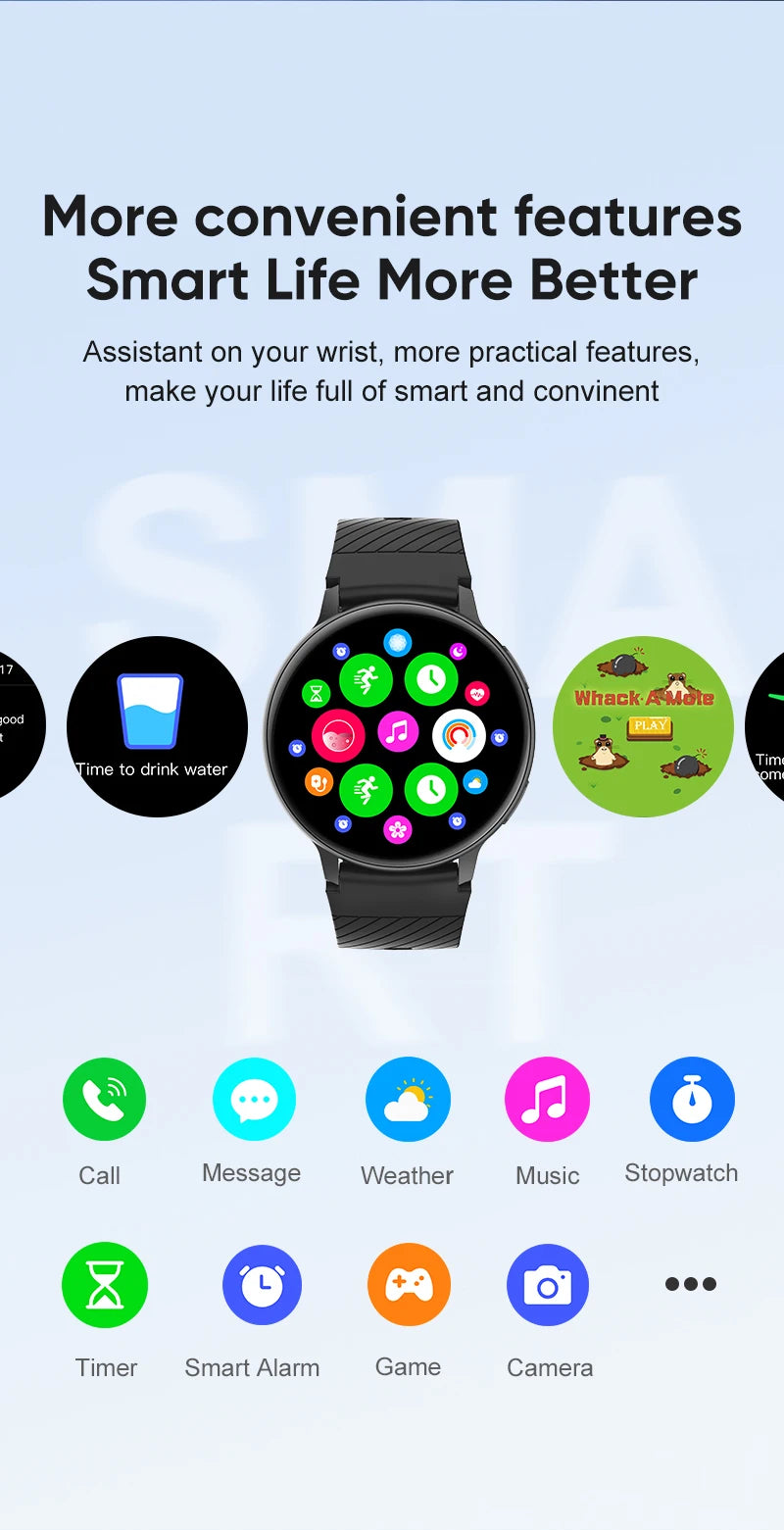 LIGE Bluetooth Call Smart Watch Women Custom Dial Steel Watches Men Sports Fitness Tracker Heart Rate Smartwatch For Android IOS.