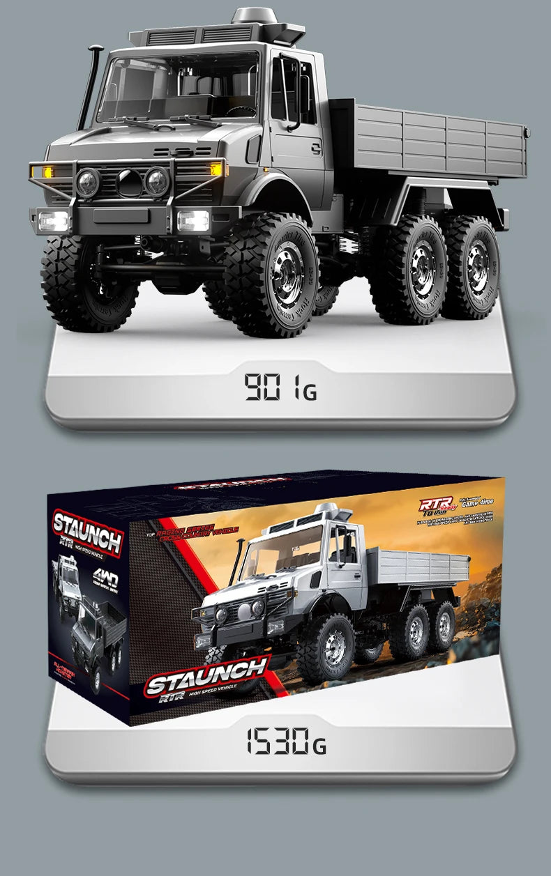 C8823 6WD RC Car 1/18 Off-road Remote Control Vehicle 2.4G High Speed Climbing Transport Rescue Crawler Model Toys for Children