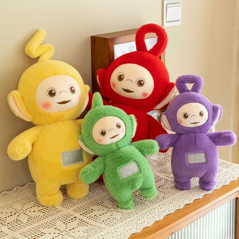 MINISO Teletubbies cartoon doll plush toy soothing doll receiver cute doll decoration boy and girl birthday Halloween gift..