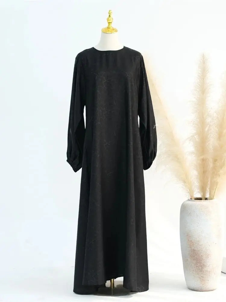 Ramadan Eid Satin Dubai Long Modest Dress Abaya Damen Islam Muslim Kaftan African Dresses For Women Kebaya Robe Femme Musulmane