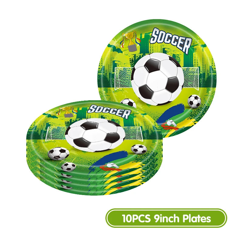 Fußball Geburtstag Dekoration Party Supplies Geschirr Luftballons Set Süßigkeiten Geschenkboxen Fußball Geburtstagsgeschenke Kinder Geburtstagsgeschenke.