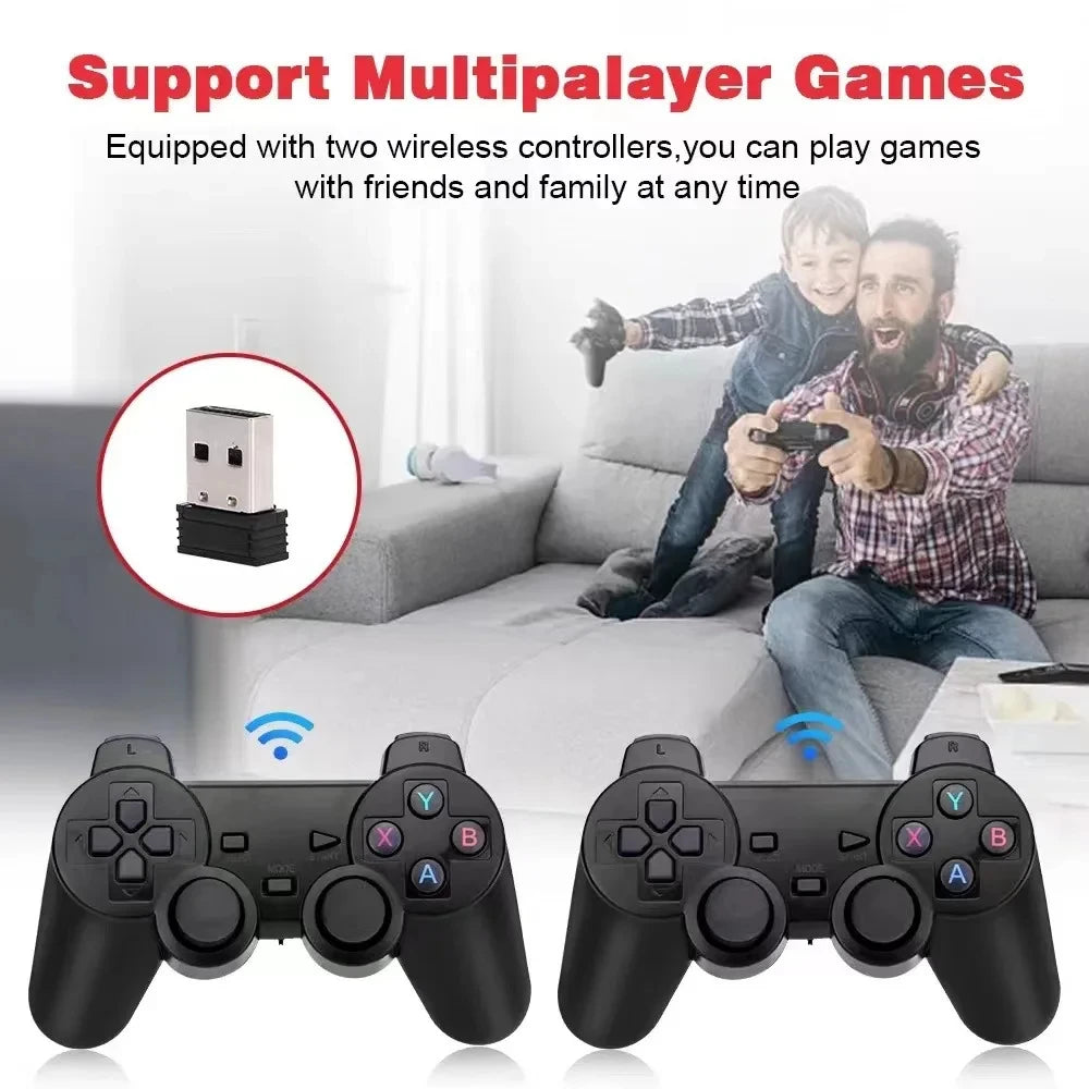 X2 Plus 256G 128G 64G GD10 Pro 4K Game Player 3D HD Retro Video Game Console Wireless Controller TV 50 Emulator For Kids Gifts.