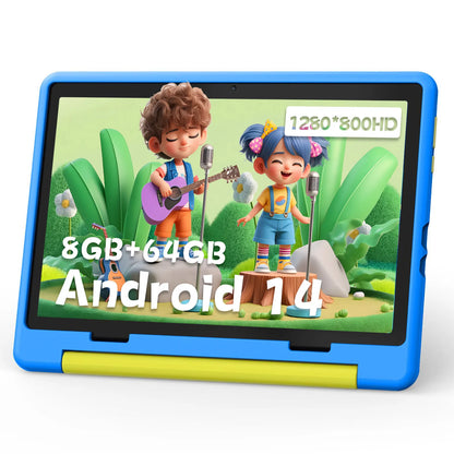 Kid Tablet 10 Inch Android 15 Octa Core 14GB RAM 64GB ROM 128GB Expandable 5000mAh WiFi Bluetooth Children's Gift Kids Software.