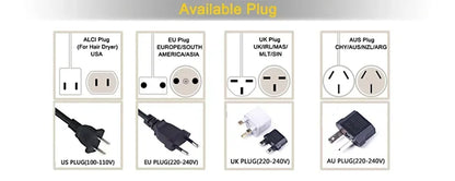 6 in 1 Hair Dryer Brush Hot Comb Set Professional Curling Iron Hair Straightener Styling Tool Negative ions Hair Dryer Household.