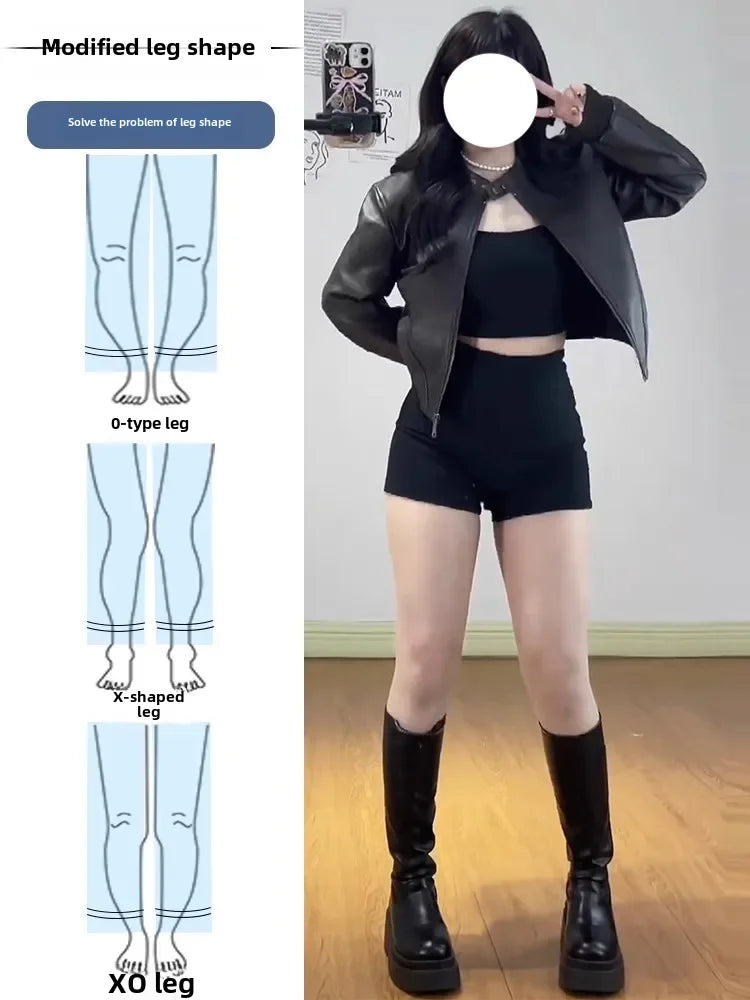 Black High-waisted Elastic Shorts Women's Slimming Petite Brief 2024 New Style Trendy Female Shapewear.