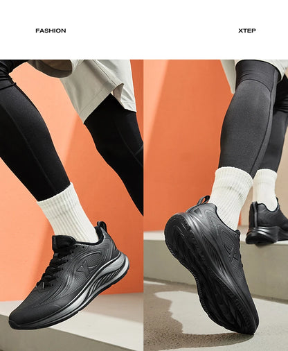 Xtep Running Shoes For Men 2024 Winter Stability Cushioning Lace Up Sports Shoes Keep Warm Jogging Soft Sneakers 876419370035.