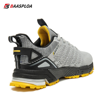 Baasploa Men Running Shoes Lightweight Sport Shoes for Men Mesh Breathable Casual Sneakers Non-Slip Outdoor New Arrival.