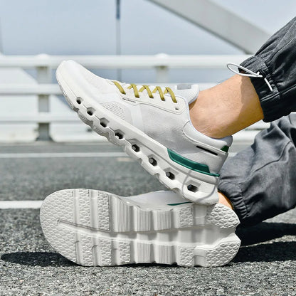 2025 Summer Cushion Men's Running Shoes Breathable Mesh Brand Sneakers Men Jogging Shoes Lightweight Non-Slip Men Athletic Shoes.