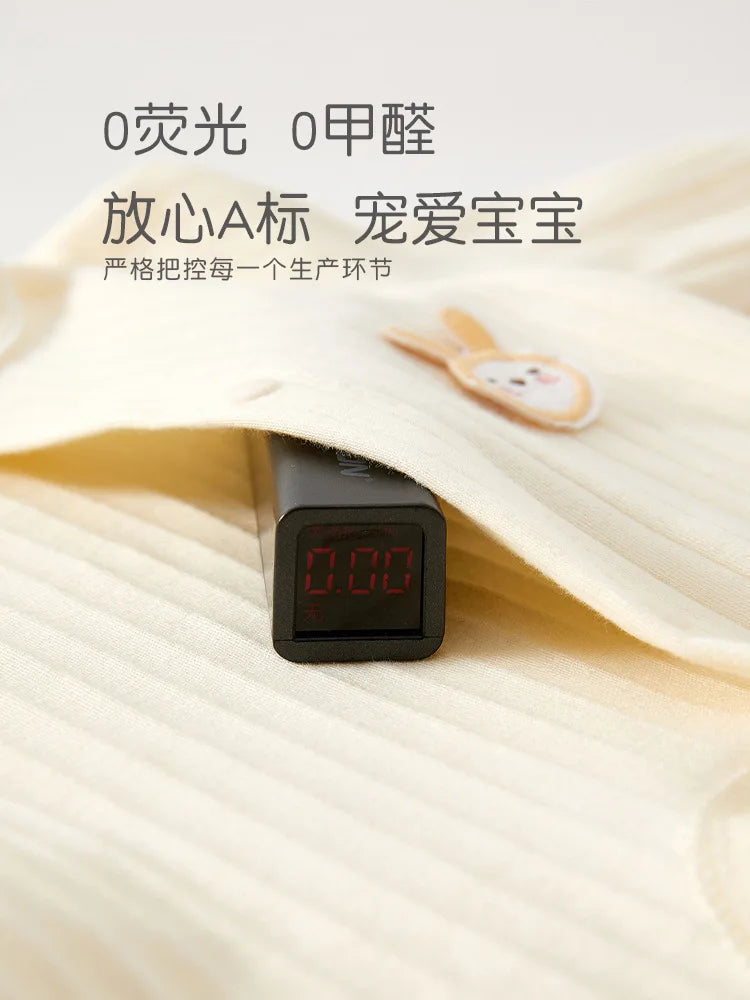 AYNIGIELL Frühling und Herbst 0-12 Monate Baby-Strampler Hochwertiger Neugeborenen-Overall aus 100 % Baumwolle für Neugeborene, Jungen und Mädchen.