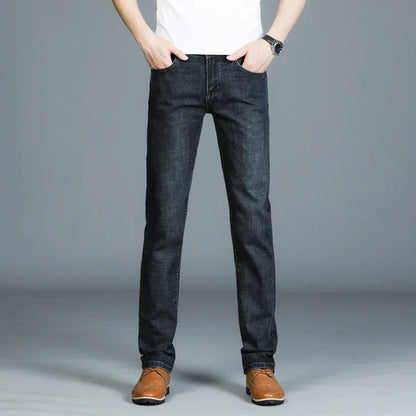 High Quality Mens Jeans Fashion Straight Denim Pants Men Classic Casual Jeans Male Plus Size Denim Trousers Ripped Jeans 28-40.