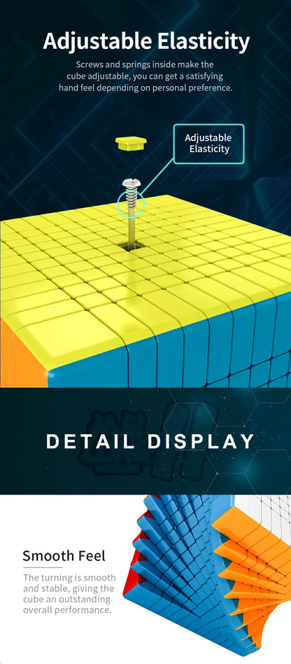 MOYU Meilong 9x9 10x10 11x11 12x12 13x13 Magic Cubes Speed Puzzle Cubes Toys Professional Puzzle Cubo MagicoToys Speed Cube