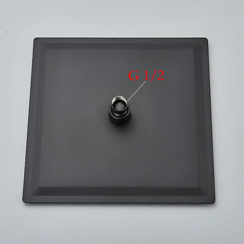 Wanmivezlo Black/Chrome Brass Shower Faucet Bathroom Shower Mixer Crane Rotatable Long Spout Rain Shower Set Shower Spray Shower