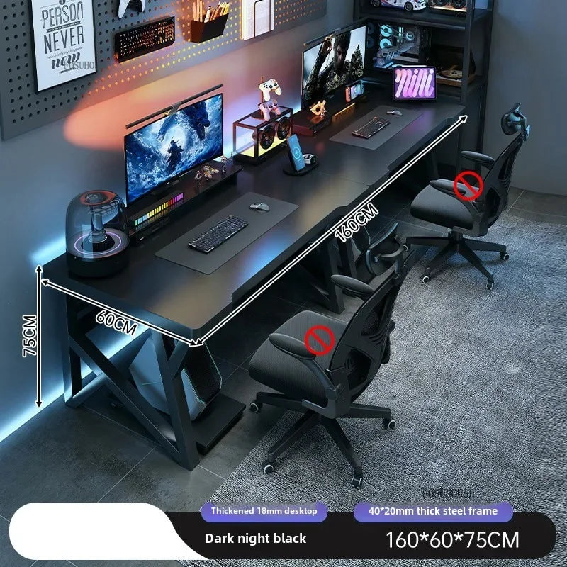 Moderne Doppel Computer Schreibtische Hause Desktop E-sport Gaming Tisch Schlafzimmer Einfache Schreibtisch Student Studie Tische Büro Möbel EE