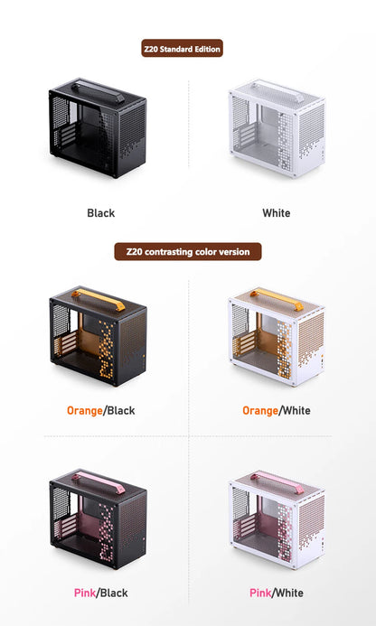JONSBO Z20 MATX Case Detachable Handle Supports 240 Water-cooled 363mm Graphics Card Side  Transparency Desktop Mini PC Chassis.