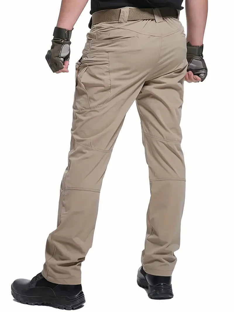 Men's Outdoor Multi Functional Tactical Pants, Multi Pocket Outdoor Hiking Sweatpants, Water-repellent, wear-resistant.
