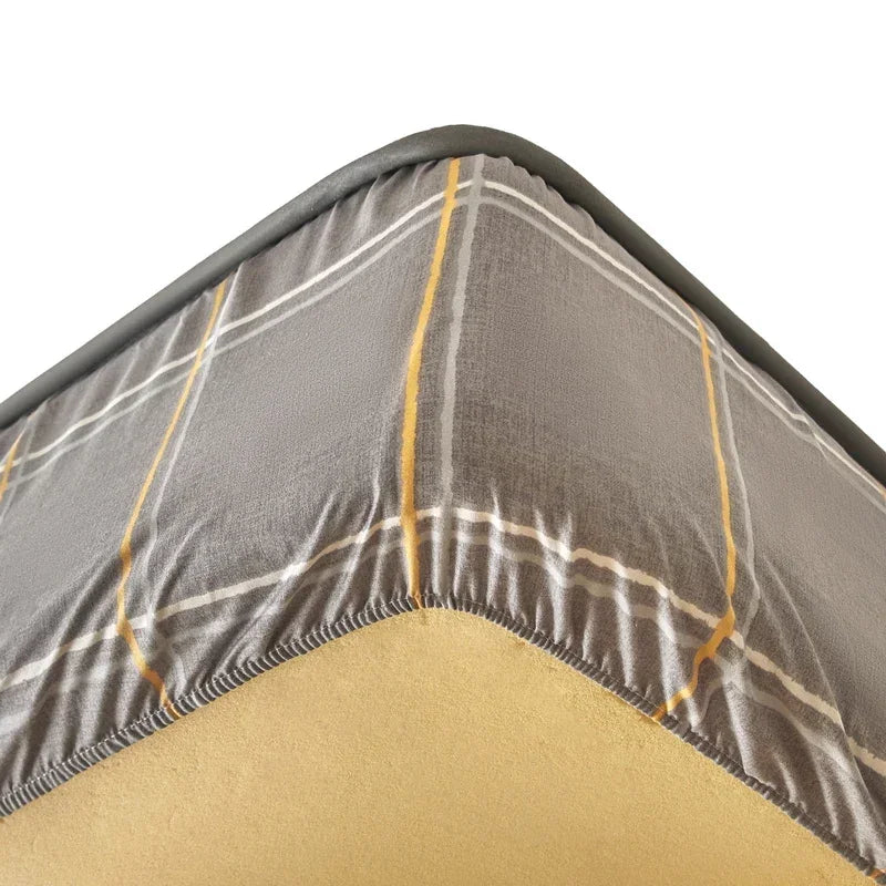 3pcs set Bed Cover Cute Quilted Mattress Cover Soft Skin-friendly Printed Bed Fitted Sheet 1pc mattress cover+2pcs pillowcase