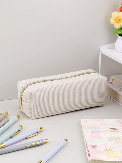 Federmäppchen, einfarbig, Federmäppchen, Schulbedarf, großes Fassungsvermögen, Schreibwarentasche, Schule, japanisches Briefpapier, Schulbedarf.