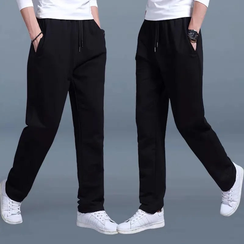 Men Straight Leg Casual Sports Pants Male Exercise Jogging Trousers Gym Sports Pantsdrawstring Design Suitable for Outdoor Wear.