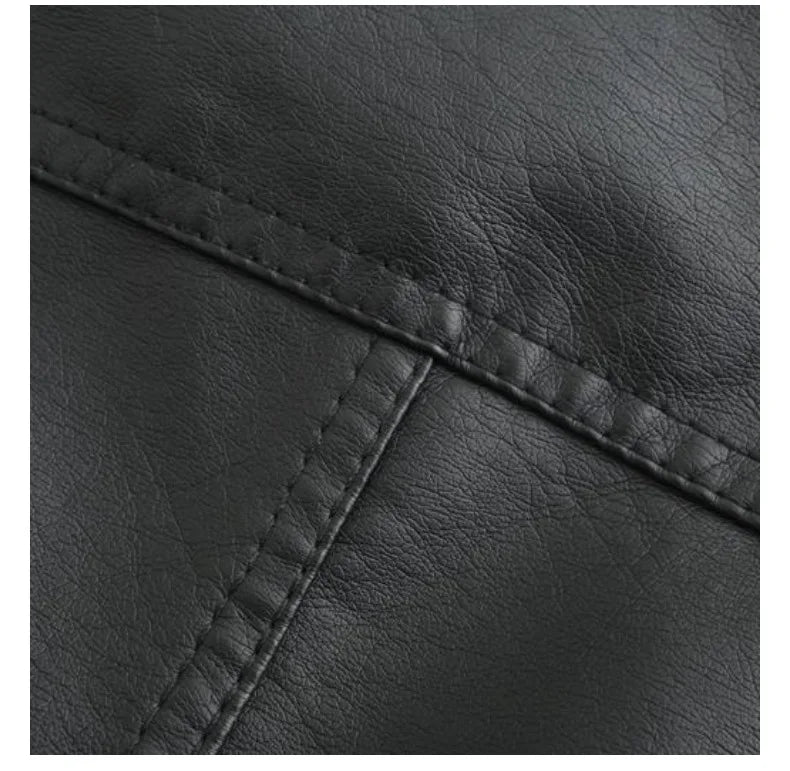 Women's Elegant Stand-up Collar Solid Jacket 2022 Female Three-dimensional Pattern Coat S-4XL New Pu Faux Leather Jacket Women