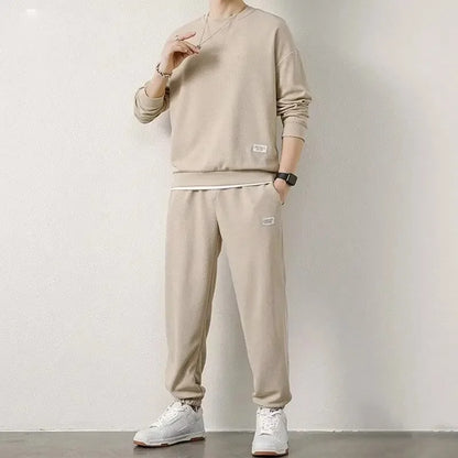 Loose Men's Long Sleeve Hoodie And Pants Set Spring Autumn New Style Casual Sports Youth Loose Fit Male Fashion Outfit