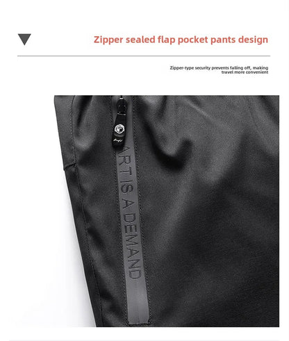 Men's Down Pants Autumn Winter New Solid Color Thickened Warm Outdoor Travel Adventure Harem Pants Men's Plus Size Casual Pants.