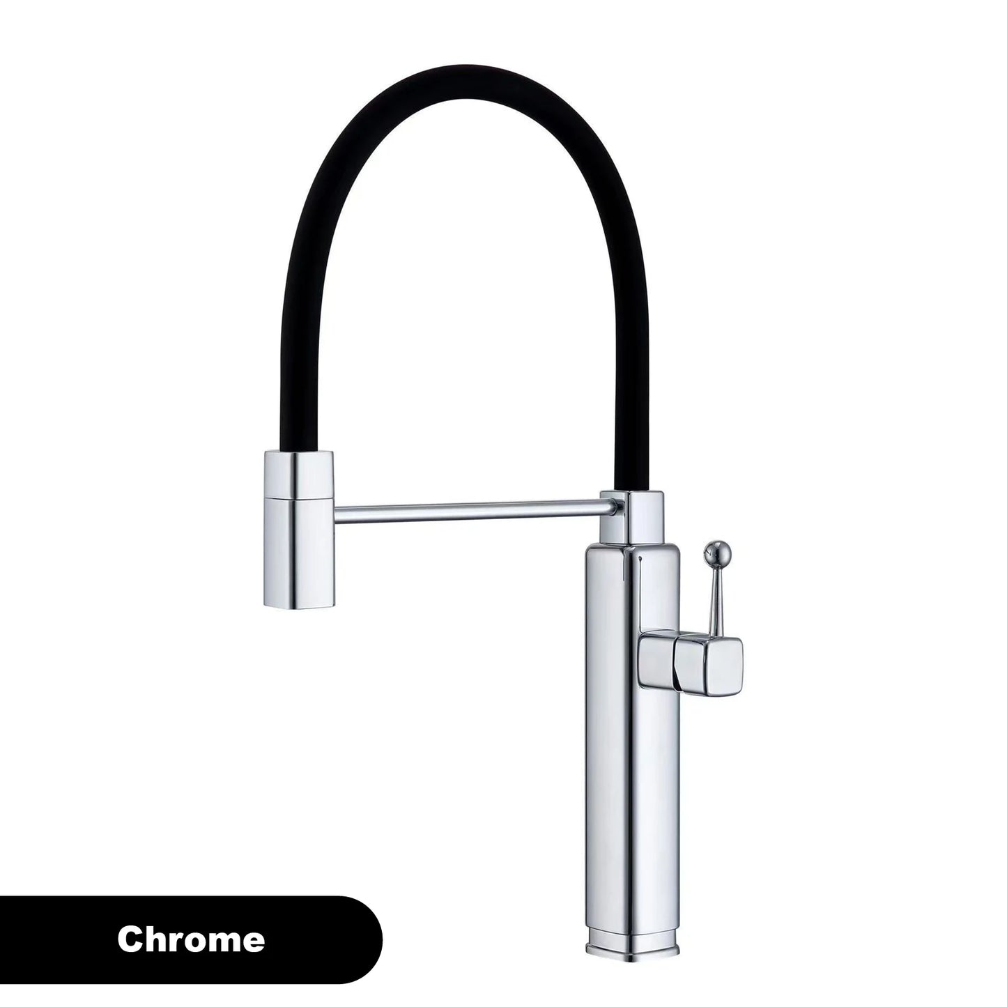 Modern red brass kitchen faucet with single handle and single hole ceramic valve core, hot and cold water pull-out sink Mixer
