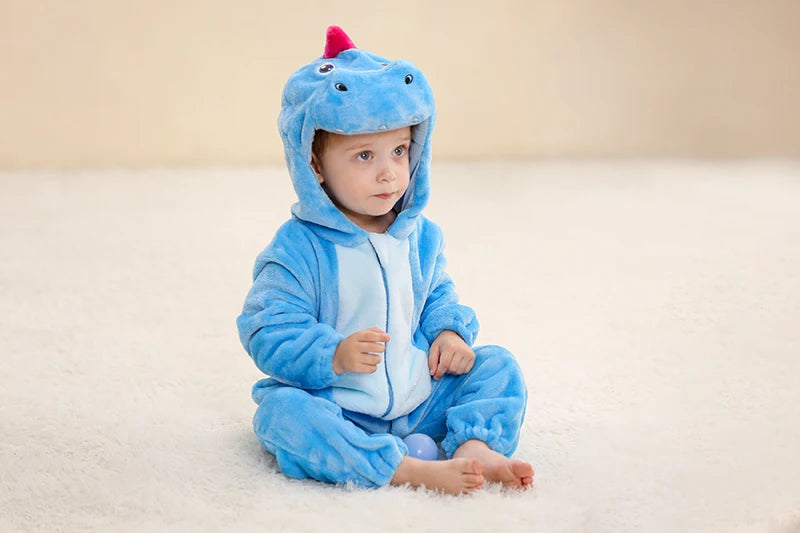 MICHLEY Winter Baby Strampler Mit Kapuze Flanell Cosplay Kleinkind Infant Kleidung Insgesamt Bodys Overall Kostüm Für Kinder Mädchen Junge