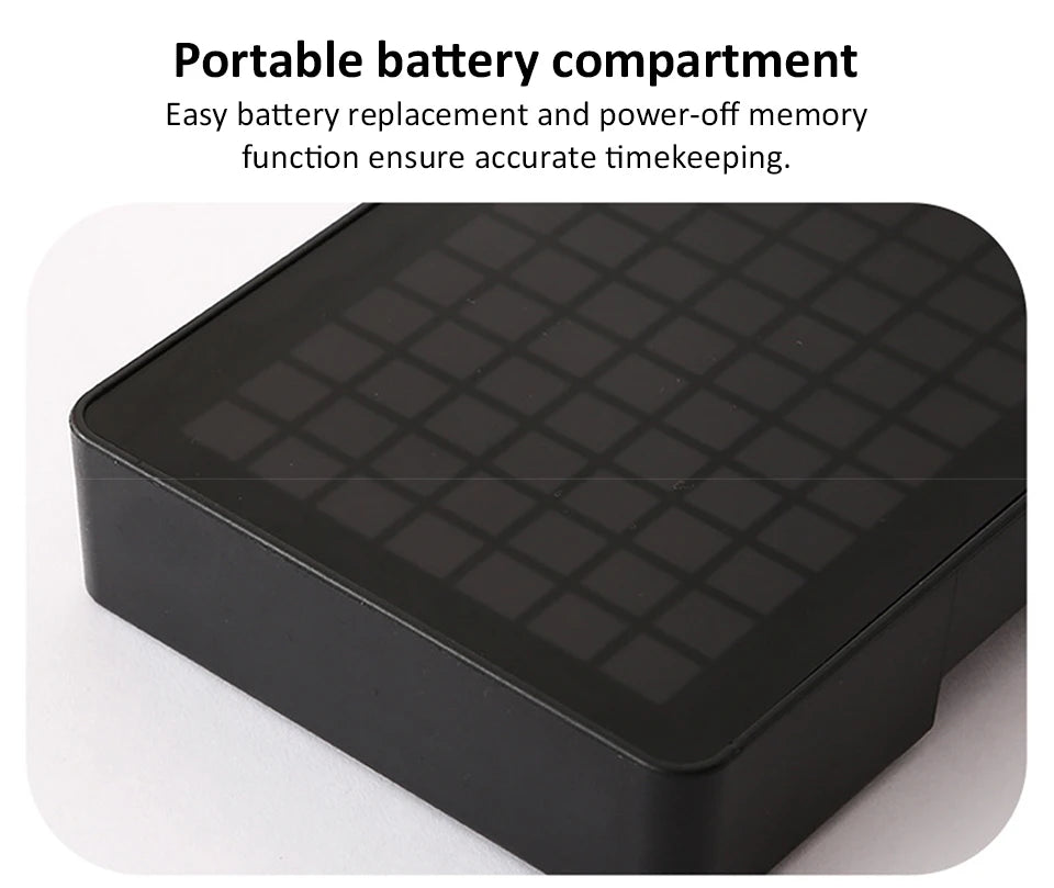 13 Zoll Pixel Digital Wanduhr Timer Positiv/Countdown/Stoppuhr Tischuhr mit Fernbedienung 12/24 Stunden LED Elektronische Uhren