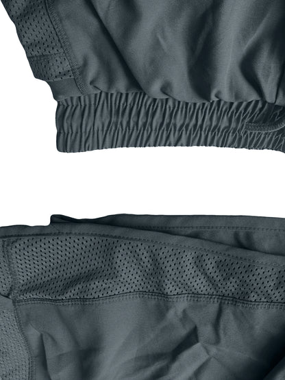 Women's Elastic Sports Shorts, Shorts With Pockets, Fake Two-Piece Yoga Leggings Running And Training