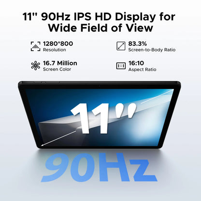 Doogee Tab A9+ Tablet Pc 11 Inch Android 15 20Gb Ram(4+16) 64Gb Rom 8580Mah Battery Dual Speakers Support Widevine L1 Tablet Pc.