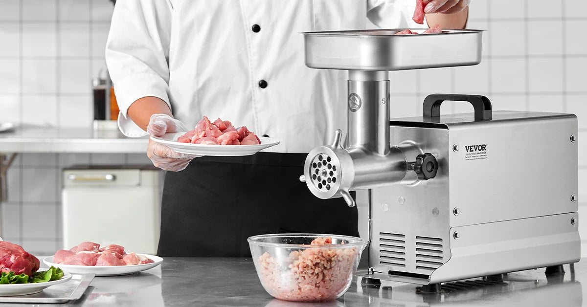 SucceBuy Meat Grinder 5 Lbs-21Lbs/Min Capacity Electric Meat Mincer with Blade Grinding Plate Sausage Maker for Kitchen Home Use.