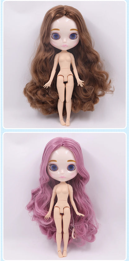 ICY DBS Blyth Doll 1/6 Joint Body 30CM BJD toys Natural shiny face with extra hands AB DIY Fashion Dolls girl gift.