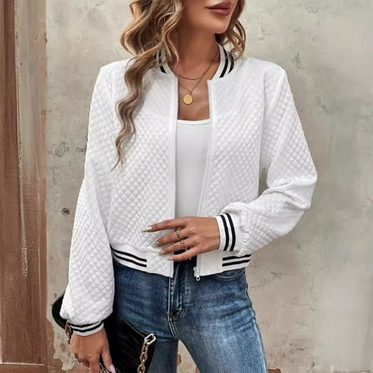 2024 Herbst grenzüberschreitend Europa und Amerika eBay Außenhandel Damenbekleidung neue Mode Reißverschluss Baseballjacke Jacke für Wo