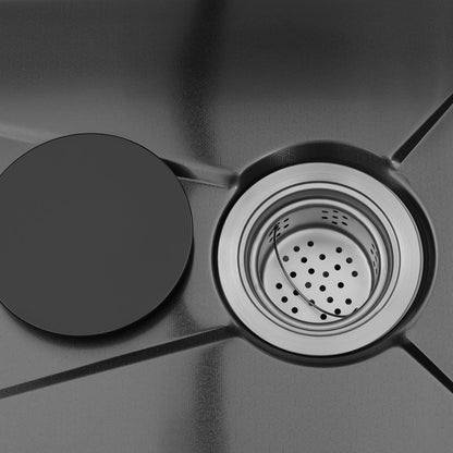 68/75 cm Küchenspüle, Haushaltsspülbecken-Set, Edelstahlspüle, Unterbau-Küchenspüle, rostfrei, großes Fassungsvermögen