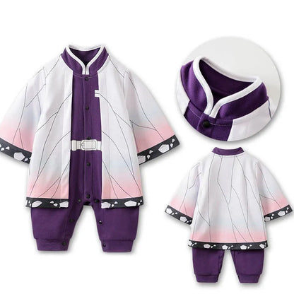 Baby Sommer kurz ärmel ige Baumwolle Anime Overall Jungen Mädchen Rollenspiel Kostüme Baby Kurzarm Body suits Kinder Stram pler