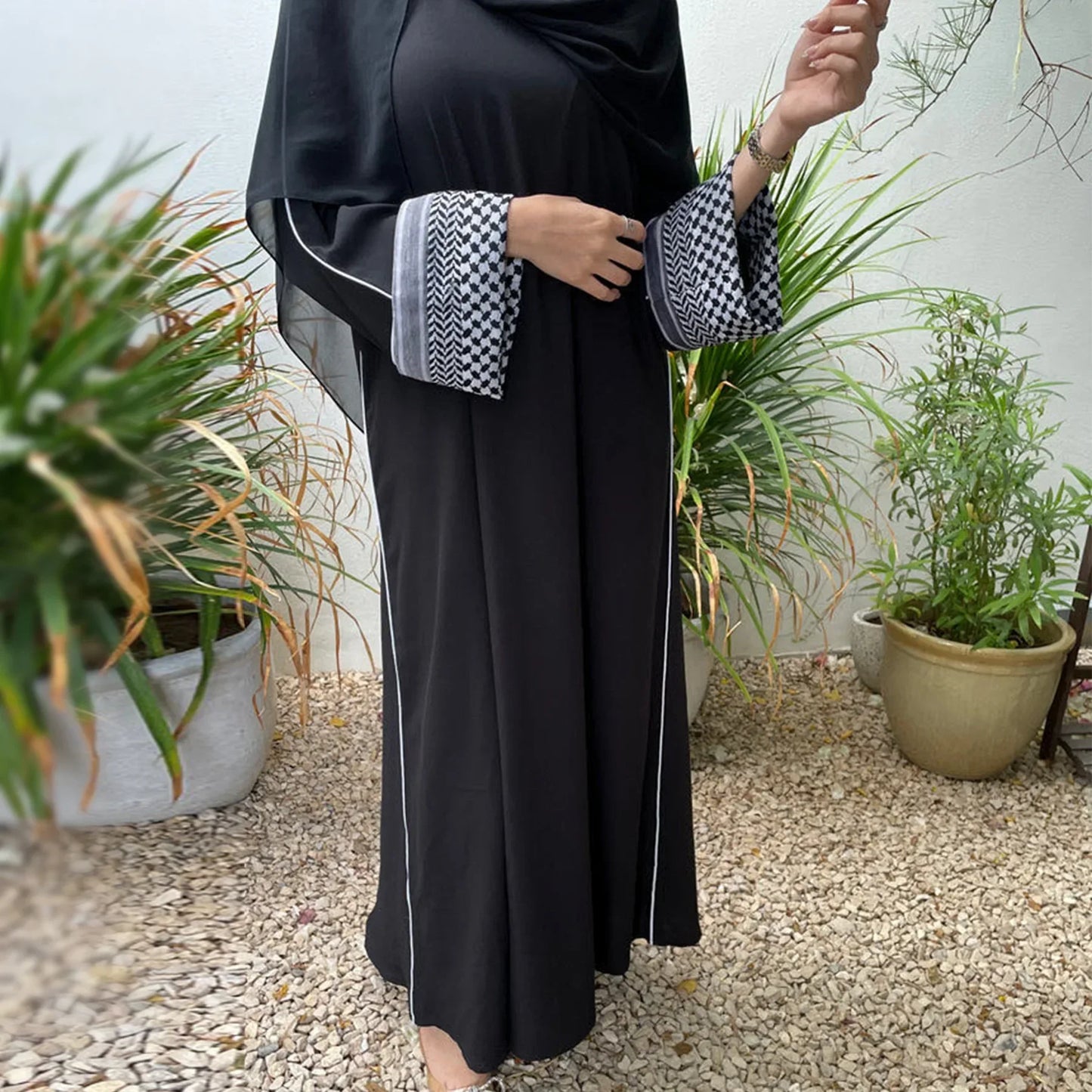 Linen Closed Abaya Keffiyeh Muslim Dress Printed Abayas for Women Dubai 2025 Luxury Turkey Ramadan Islamic Clothes Kaftan Robe.