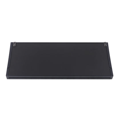 Übergroße digitale LED-Wanduhr – steckbar, automatischer Dimmer, großer Kalender und Thermometer (blau schwarz)