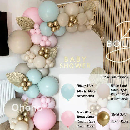 Kaffeebraun Beige Ballon Girlande Bogen Kit Oh Babyparty Dekoration Rustikale Hochzeit Kindergeburtstag Party Taufe Taufe