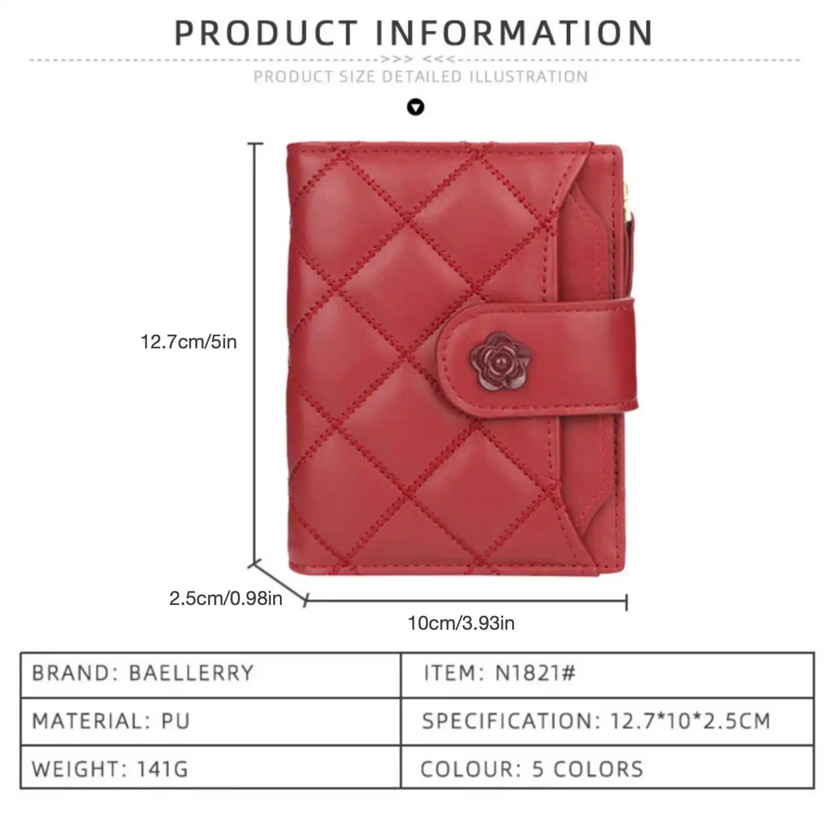 Argyle Multi-Card Trifold Zipper Coin Purse New Fashion Casual Women's Short Wallet Vertical Driver's License Buckle Card Holder.