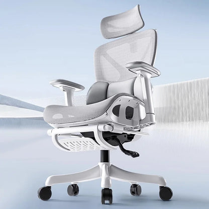 Gaming-Computerstuhl, ergonomischer Heimbürositz, 135-Grad-Backung mit Fußstütze, Lordosenstütze, höhenverstellbarer Sessel