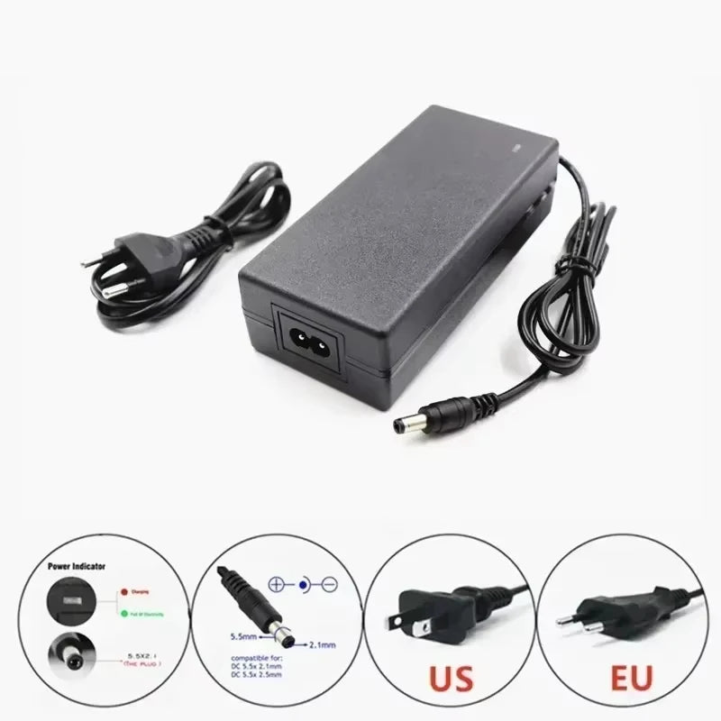 Gaiaray 2025 New 48V 100Ah 2000W 13S3P DC/T Lithium Ion Battery Pack Suitable for 48V motors with BMS+54.6V Charger.