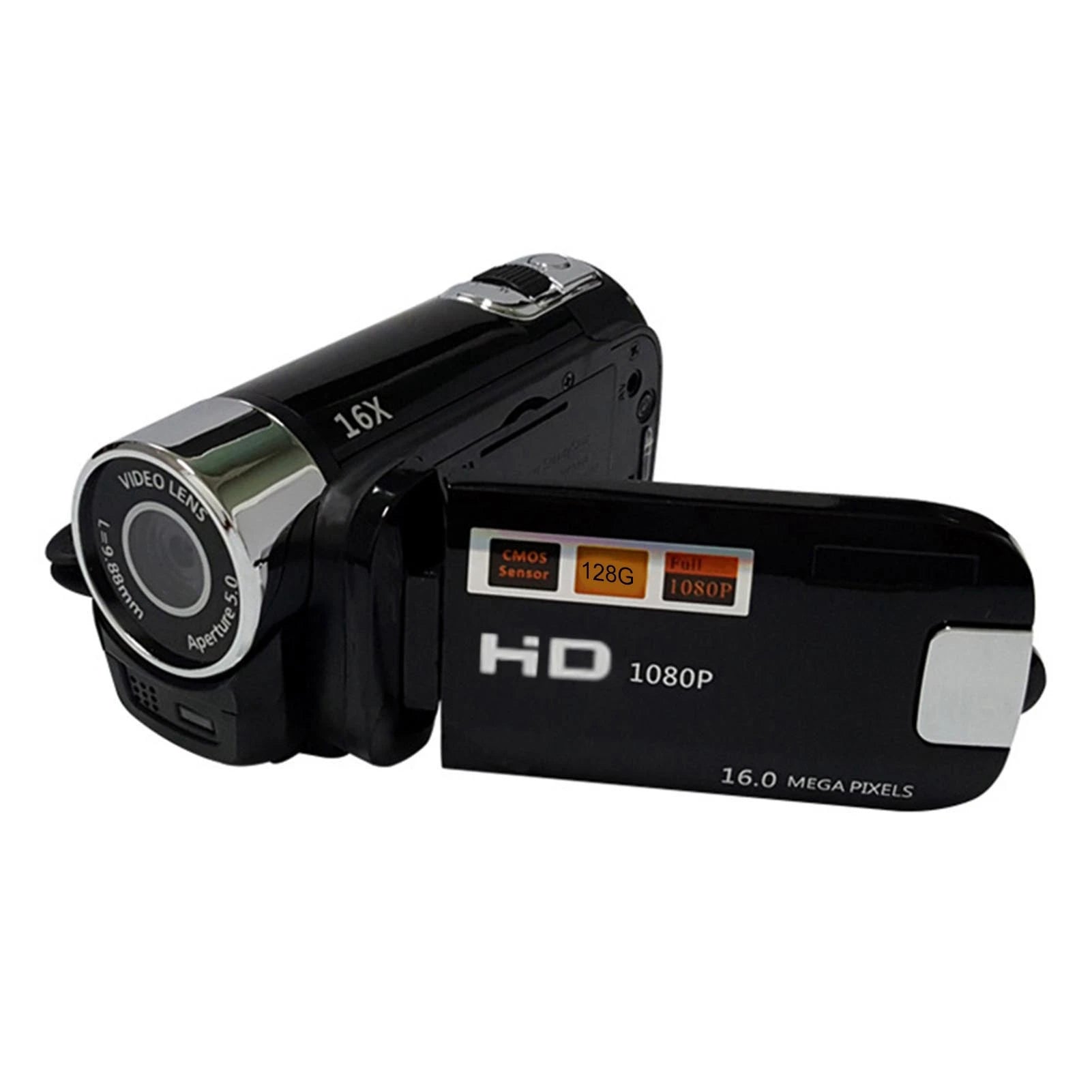 16MP 1080P Digital Video Camera Recorder 16X Digital Zoom Built-in Microphone Speaker 2.4Inches TFT Screen Lightweight Camcorder.