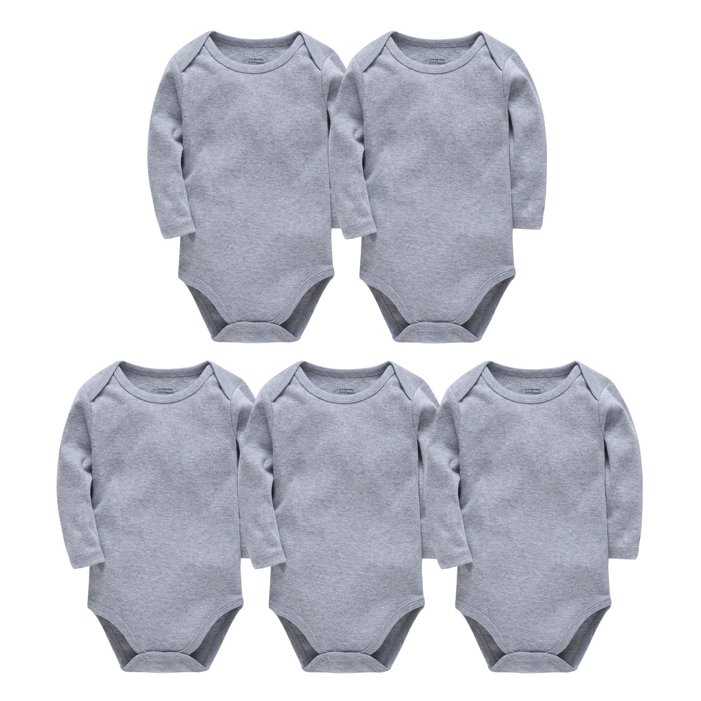 Kavkas 3 Stück 5 Stück 7-teiliger Baby-Body für Jungen, 0–24 Monate, 100 % Baumwolle, volle Ärmel, Herbst-Kleidung für Neugeborene.