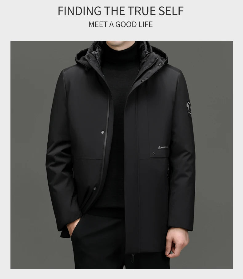 Top Grade Brand Casual Fashion Designer Warm Parka Coat Mens 2025 Newest Winter Jacket Quilted Windbreaker  Mens Clothes